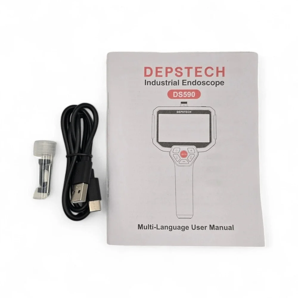 Depstech Triple Lens Professional Industrial Endoscope DS590 50ft
